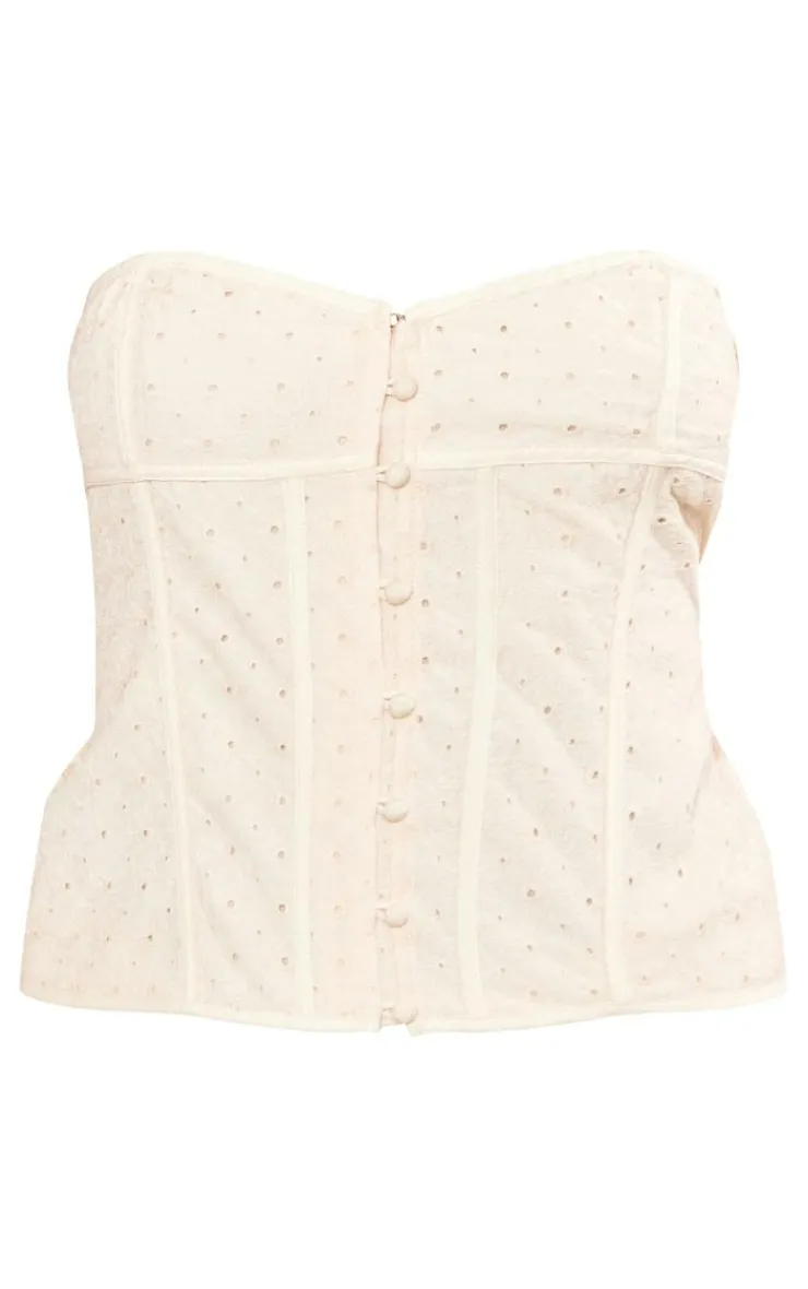 PrettyLittleThing Corsets*Plus Broderie Bandeau Corset