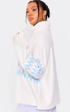 PrettyLittleThing Sweaters*Plus Fairisle Roll Neck Christmas Sweater