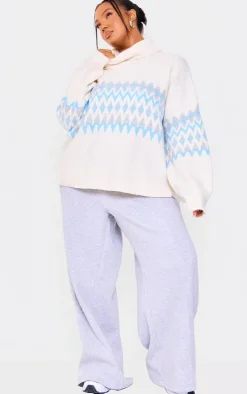 PrettyLittleThing Sweaters*Plus Fairisle Roll Neck Christmas Sweater