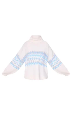 PrettyLittleThing Sweaters*Plus Fairisle Roll Neck Christmas Sweater