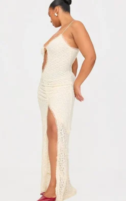 Plus Lace Mesh Cut Out Maxi Dress-PrettyLittleThing New