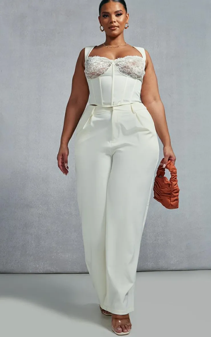PrettyLittleThing Corsets*Plus Lace Trim Corset Top