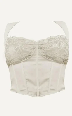 PrettyLittleThing Corsets*Plus Lace Trim Corset Top