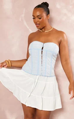 PrettyLittleThing Corsets*Plus Broderie Bandeau Corset