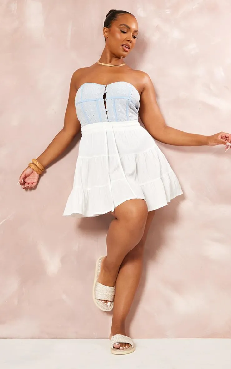 PrettyLittleThing Corsets*Plus Broderie Bandeau Corset