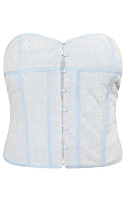 PrettyLittleThing Corsets*Plus Broderie Bandeau Corset