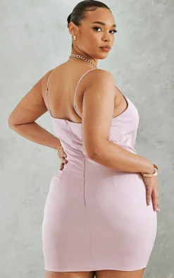 Plus Strap Detail Bodycon Dress-PrettyLittleThing Clearance