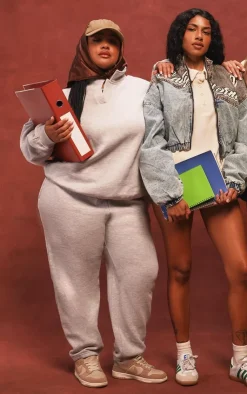 PrettyLittleThing Grey Sweatsuits*Plus Casual Sweat Sweatpants