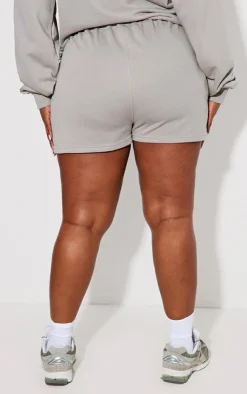 PrettyLittleThing Plus Paris Shorts Grey