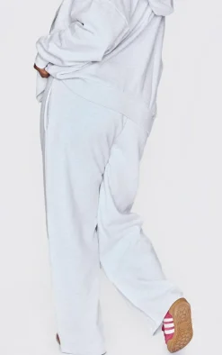 Outlet PrettyLittleThing Plus Premium Wide Leg Sweat Sweatpants Grey