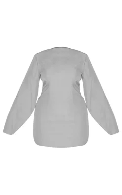 Plus Woven Batwing Bodycon Dress-PrettyLittleThing Clearance