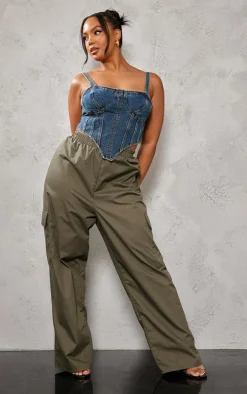 PrettyLittleThing Corsets*Plus Denim Corset