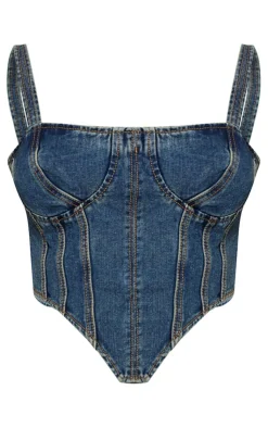 PrettyLittleThing Corsets*Plus Denim Corset