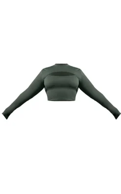 PrettyLittleThing Workout Tops*Plus Cut Out Detail Active Top