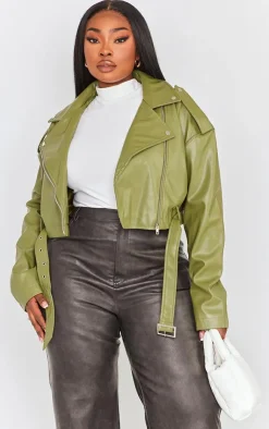 PrettyLittleThing Faux Leather Jackets*Plus Faux Leather Biker Jacker