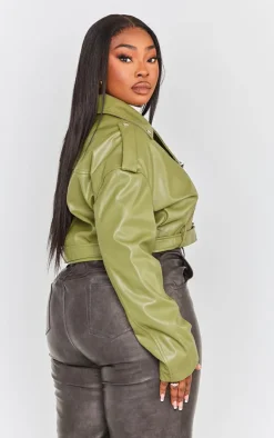 PrettyLittleThing Faux Leather Jackets*Plus Faux Leather Biker Jacker