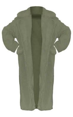 PrettyLittleThing Winter Coats & Jackets*Plus Longline Borg Coat