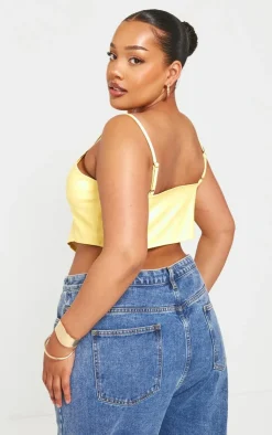 PrettyLittleThing Corsets*Plus Hook And Eye Seam Detail Corset Top