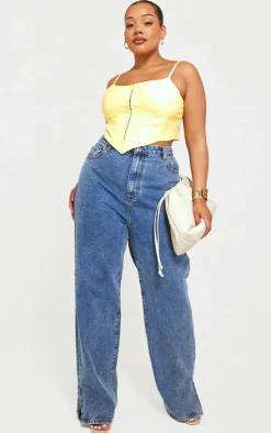 PrettyLittleThing Corsets*Plus Hook And Eye Seam Detail Corset Top