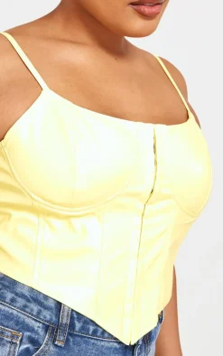 PrettyLittleThing Corsets*Plus Hook And Eye Seam Detail Corset Top