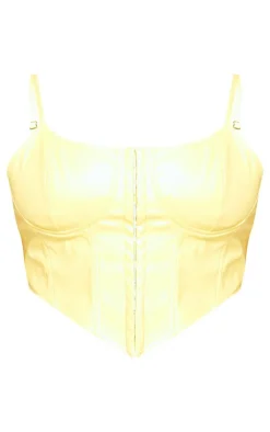 PrettyLittleThing Corsets*Plus Hook And Eye Seam Detail Corset Top
