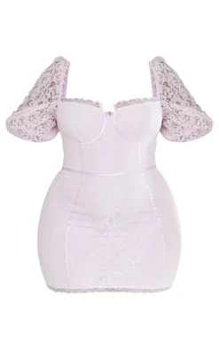 Plus Lace Cup Detail Bodycon Dress-PrettyLittleThing Outlet