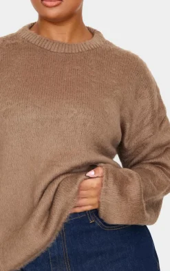 PrettyLittleThing Oversized Sweaters*Plus Fluffy Knit Oversized Sweater