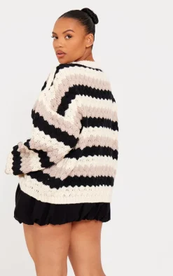PrettyLittleThing Sweaters*Plus Bobble Knit Chunky Sweater