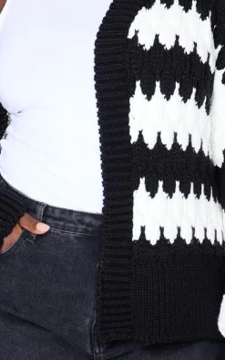 PrettyLittleThing Cardigans*Plus Striped Oversized Cardigan