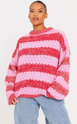 PrettyLittleThing Sweaters*Plus Bobble Knit Chunky Sweater