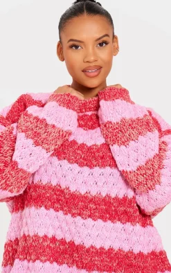 PrettyLittleThing Sweaters*Plus Bobble Knit Chunky Sweater