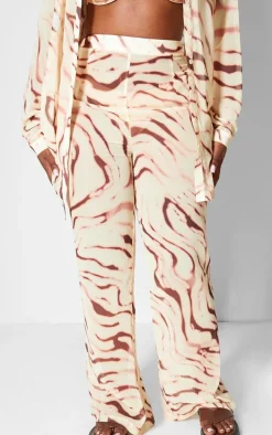 Plus Multi Print Beach Flares