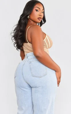 PrettyLittleThing Corsets*Plus Diamante Trim Mesh Corset