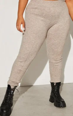 PrettyLittleThing Christmas Shop*Plus Knitted High Waisted Leggings
