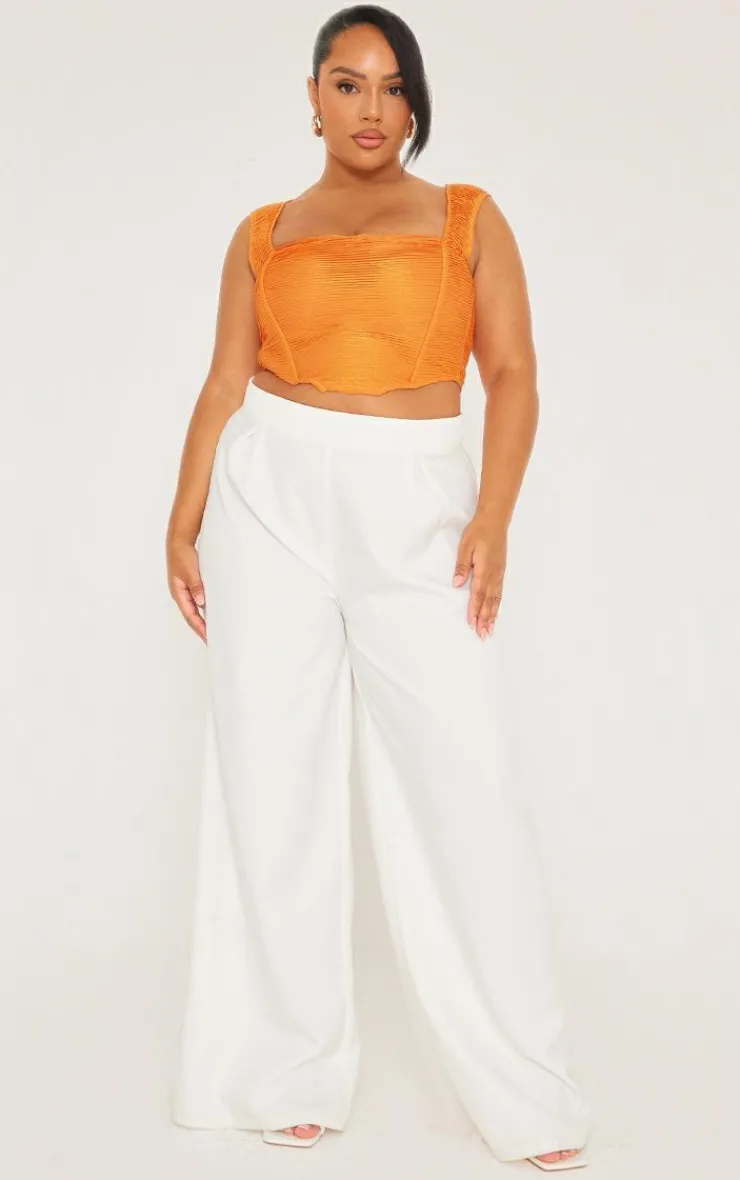PrettyLittleThing Corsets*Plus Textured Corset Top