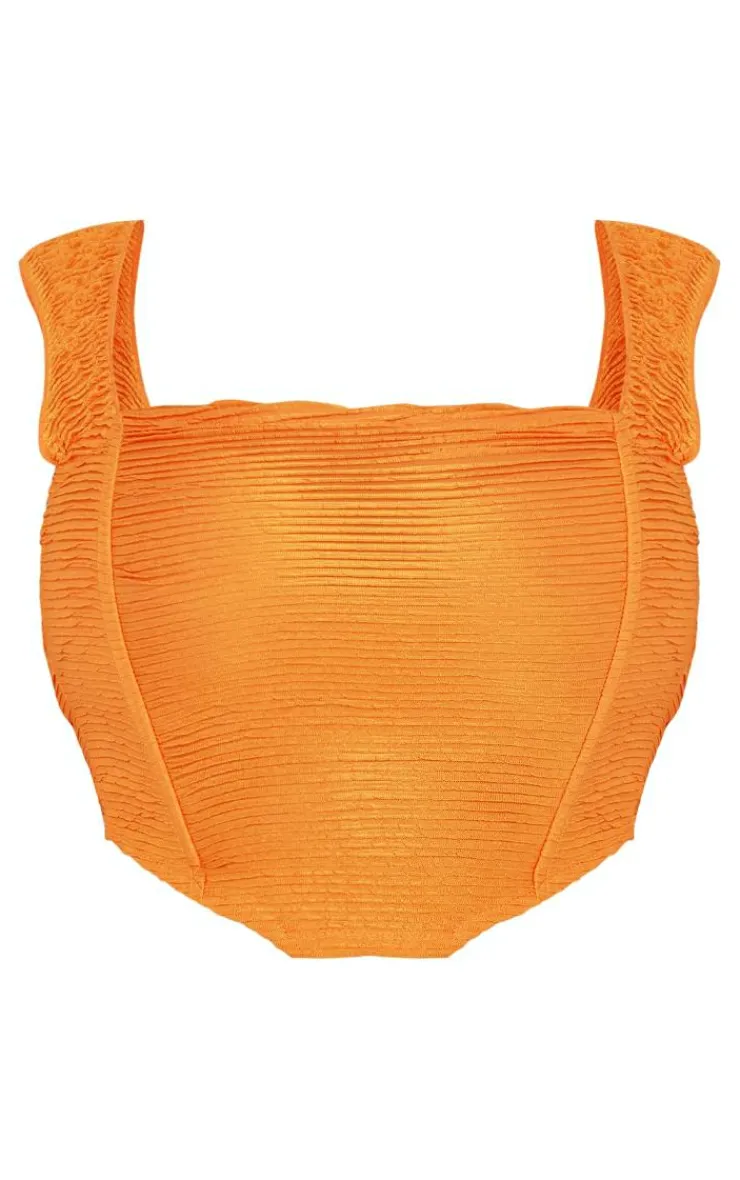 PrettyLittleThing Corsets*Plus Textured Corset Top
