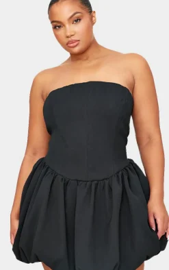 Plus Premium Bandeau Puff Ball Dress-PrettyLittleThing Sale