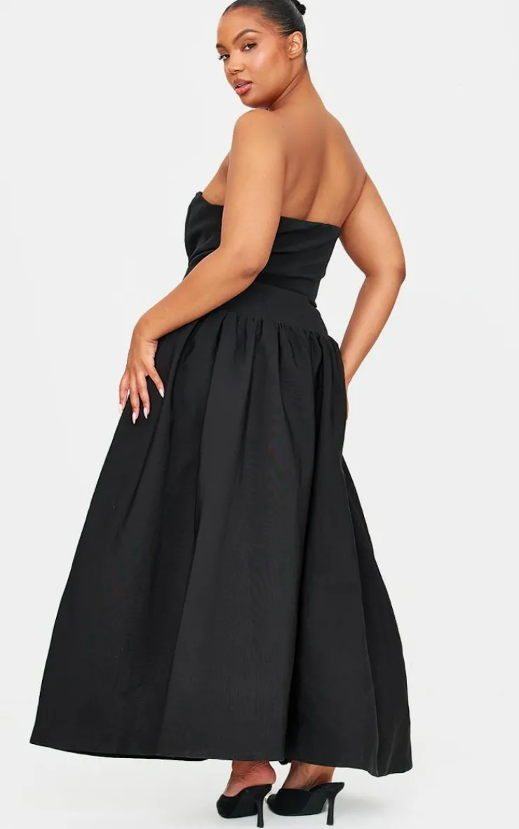 Plus Premium Underwired Corset Maxi Dress-PrettyLittleThing Sale