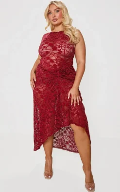Plus Lace Midaxi Dress-PrettyLittleThing Clearance