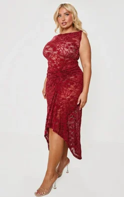 Plus Lace Midaxi Dress-PrettyLittleThing Clearance