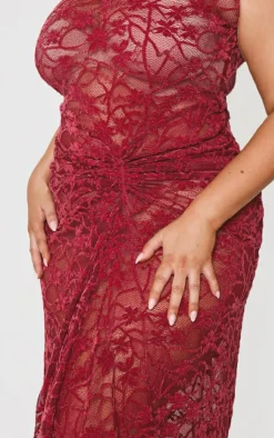Plus Lace Midaxi Dress-PrettyLittleThing Clearance