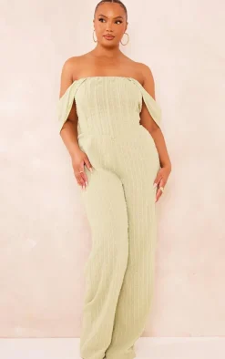 Plus Dobby Mesh Corset Jumpsuit-PrettyLittleThing Hot