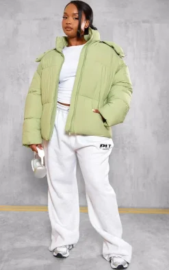 PrettyLittleThing Puffer Jackets*Plus Oversized Hooded Puffer Jacket