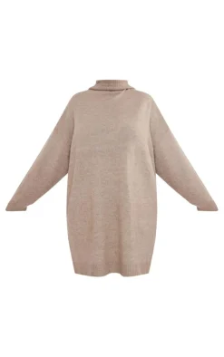 Plus Knitted Slouchy Sweater Dress-PrettyLittleThing Outlet
