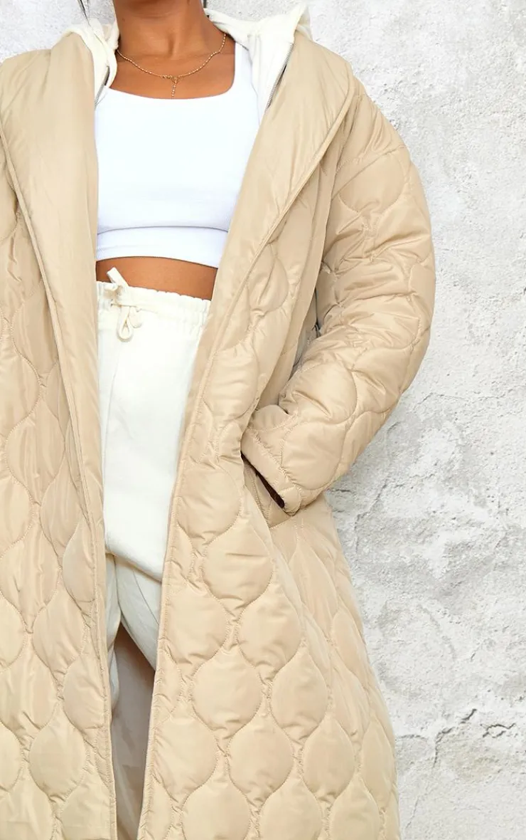 PrettyLittleThing Winter Coats & Jackets*Plus Maxi Belted Quilted Coat
