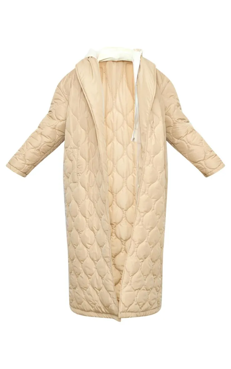 PrettyLittleThing Winter Coats & Jackets*Plus Maxi Belted Quilted Coat
