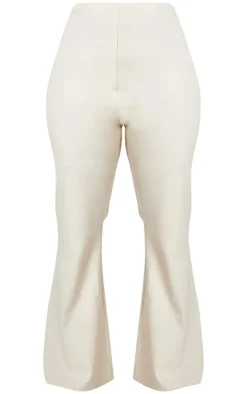 Best PrettyLittleThing Plus Wide Leg Pant Stone