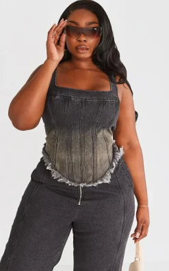 PrettyLittleThing Corsets*Plus Seam Detail Corset