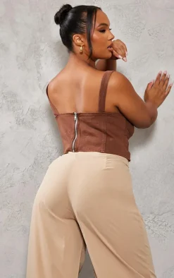 PrettyLittleThing Corsets*Plus Denim Corset