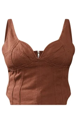 PrettyLittleThing Corsets*Plus Denim Corset